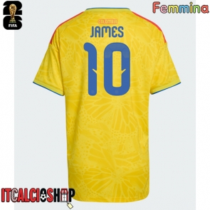 Colombia James Rodriguez #10 Prima Maglia Femmina Mondiali 2026 Manica Corta